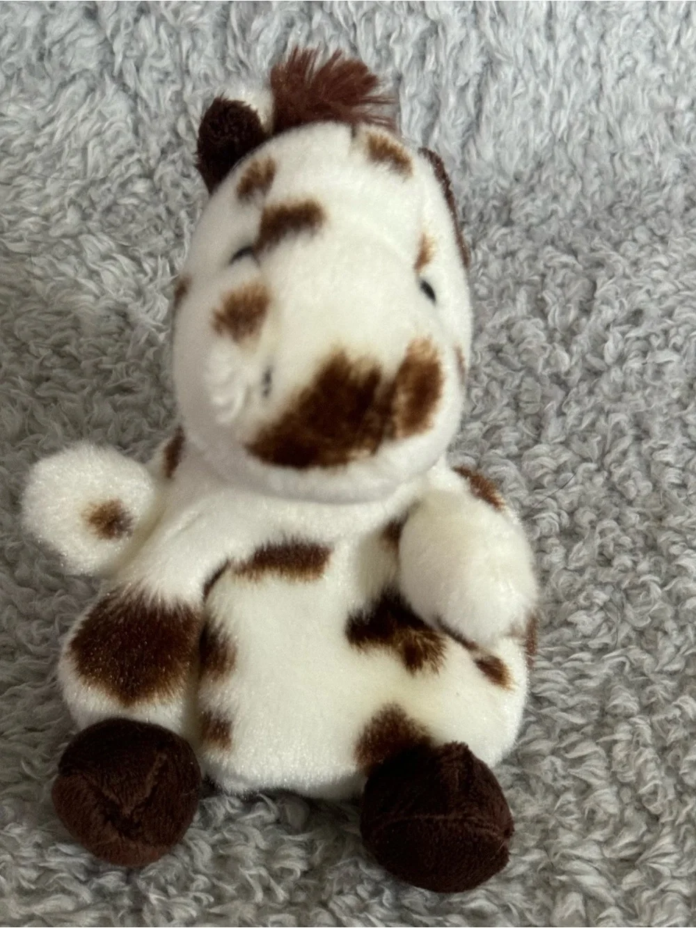 Aurora World Plush Palm Pals Haymitch Painted Horse 5” Stuffed Animal Soft Toy